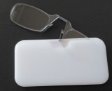 bílý transparentní dioptrický cvikr s bílým pouzdrem