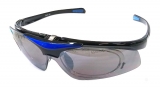 Sportovní brýle s dioptrickou vsatkou  modrý  proužek