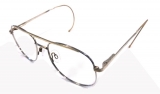 brýle s hrazdou s pérkovou stranicí stříbrné barvy